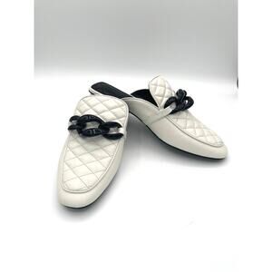 Karl Lagerfeld Paris Adeline Quilted Leather Mule 8.5